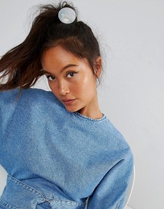 Резинка для волос с диском ASOS - Белый