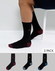 Набор из 3 пар черных носков Original Penguin - Черный