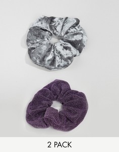 Набор из 2 резинок для волос Monki - Фиолетовый
