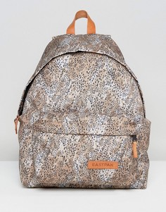 Рюкзак с леопардовым принтом Eastpak PakR - Коричневый