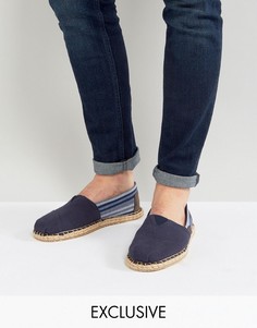 Льняные эспадрильи в темно-синюю полоску TOMS - Темно-синий