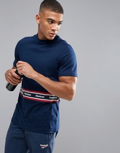 Футболка Reebok - Темно-синий