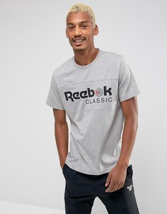 Серая футболка Reebok BQ2624 - Серый
