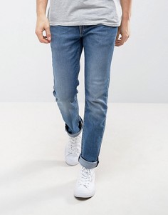 Умеренно выбеленные джинсы слим Levis 511 Rocky Strong - Синий