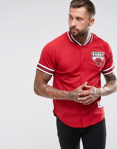 Сетчатая футболка Mitchell & Ness NBA Chicago Bulls - Красный