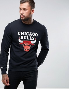 Свитшот с круглым вырезом Mitchell & Ness NBA Chicago Bulls - Черный