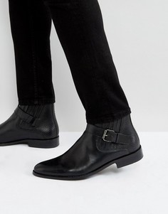 Черные кожаные ботинки с пряжками House Of Hounds Adrian - Черный