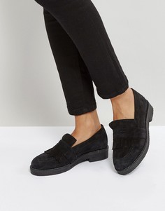 Замшевые ботинки на плоской подошве Office Farrow - Черный