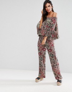 Брюки с принтом Rage Plazzo - Мульти