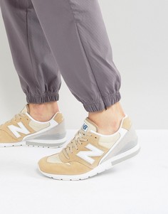 Бежевые замшевые кроссовки New Balance 996 MRL996JY - Бежевый