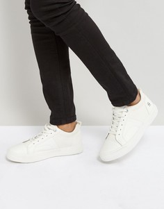 Белые кроссовки с отделкой из кожи и денима G-Star - Белый