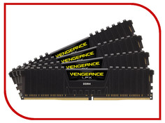 Модуль памяти Corsair Vengeance LPX DDR4 DIMM 3333MHz PC4-26600 CL16 - 64Gb KIT (4x16Gb) CMK64GX4M4B3333C16