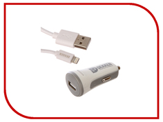Зарядное устройство Dekken USB 1.2А + кабель Lighting 8pin White-Grey 20910