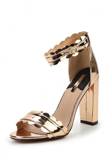 Босоножки LOST INK JADE SCALLOPED BLOCK HEELED SANDAL