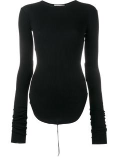 свитер с объемными рукавами Helmut Lang