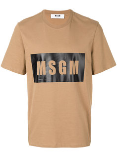 футболка с принтом-логотипом MSGM