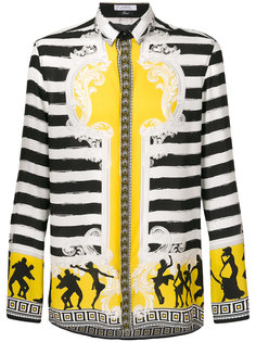полосатая рубашка Senape Versace Collection