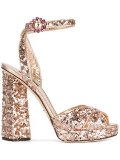 босоножки в пайетки Dolce & Gabbana