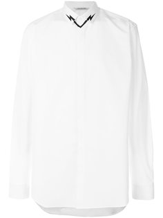 рубашка с молниями на воротнике Neil Barrett