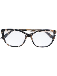 tortoiseshell oversized glasses Dolce & Gabbana Eyewear