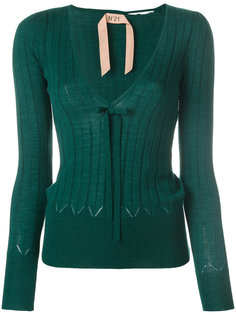 джемпер с V-образным вырезом  Nº21