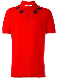 рубашка-поло с аппликацией звезд Givenchy