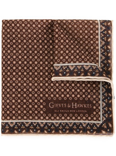 шарф с принтом Gieves & Hawkes