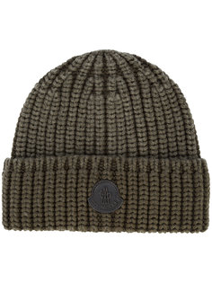 classic knitted beanie hat Moncler