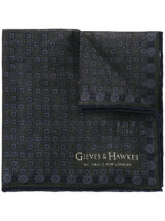 шарф с мелким принтом Gieves & Hawkes