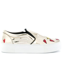 queen mirror slip-on sneakers Simon Scott