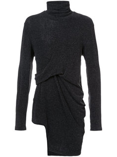asymmetric long turtle neck jumper  Bmuet(Te)