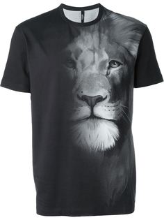 футболка с принтом льва Versus