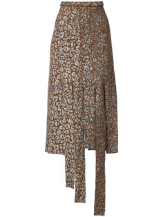 leopard print cut strip skirt Barbara Bologna