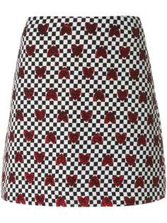 heart checkered skirt Ultràchic