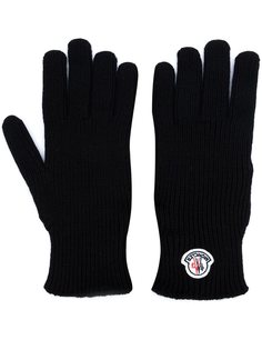 перчатки с логотипом Moncler
