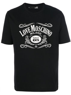 футболка с винтажным принтом Love Moschino