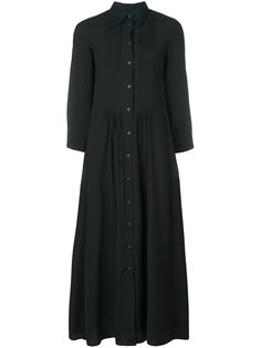 длинное плиссированное платье-рубашка Mm6 Maison Margiela