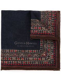 шарф с мелким принтом Gieves & Hawkes