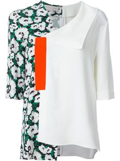 асимметричная блузка с цветочным принтом Stella McCartney