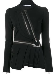 асимметричный пиджак с молниями Givenchy