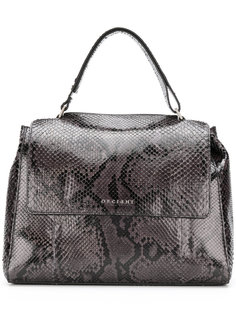snakeskin effect tote  Orciani