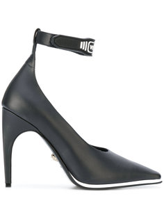 logo embossed pumps Versace