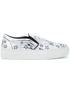 space mirror slip-on sneakers Simon Scott