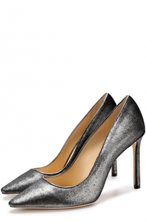 Туфли Romy 100 из металлизированного текстиля Jimmy Choo