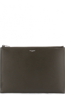 Кожаный чехол для iPad на молнии Saint Laurent