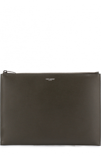 Кожаный чехол для iPad на молнии Saint Laurent