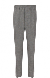 Шерстяные брюки прямого кроя Ami