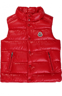 Пуховый жилет на кнопках Moncler Enfant