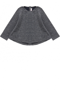 Топ джерси с бантом и металлизированной отделкой Il Gufo