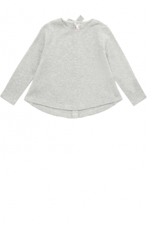 Топ джерси с бантом и металлизированной отделкой Il Gufo